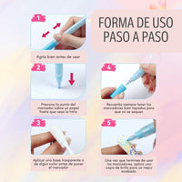 NailCraft® Set x 12 Marcadores Acrílicos Profesionales para Uñas