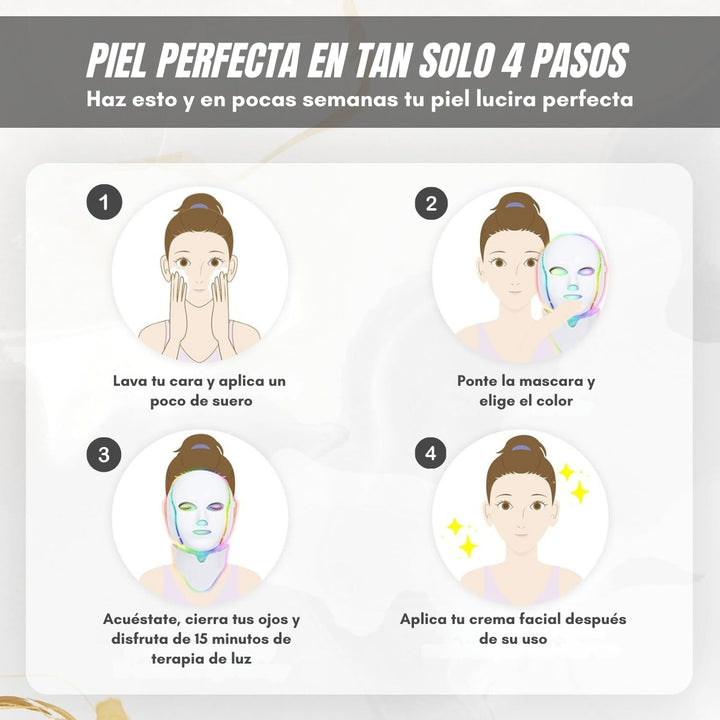 Dermalux® Máscara Facial de Terapia Led