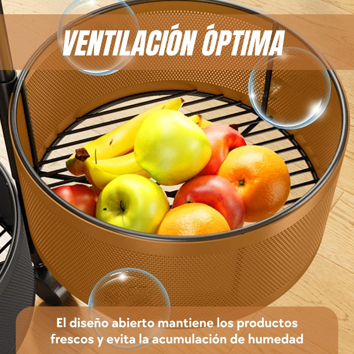 Orbis® Estante Giratorio de 3 Niveles para Cocina