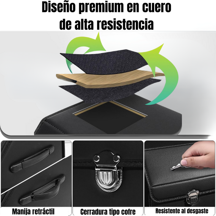 MaxSpace® Organizador en Cuero para Vehículos