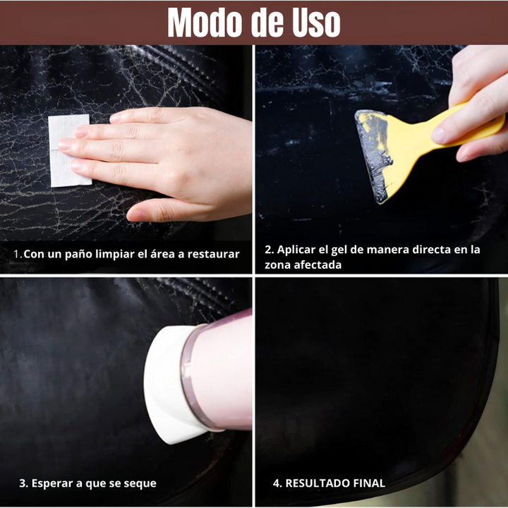 FixMaster® Gel reparador de cuero instantáneo 3X1