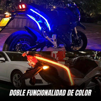 Lumix® Luces Led DRL para Moto 2x1 Azul - Amarillo