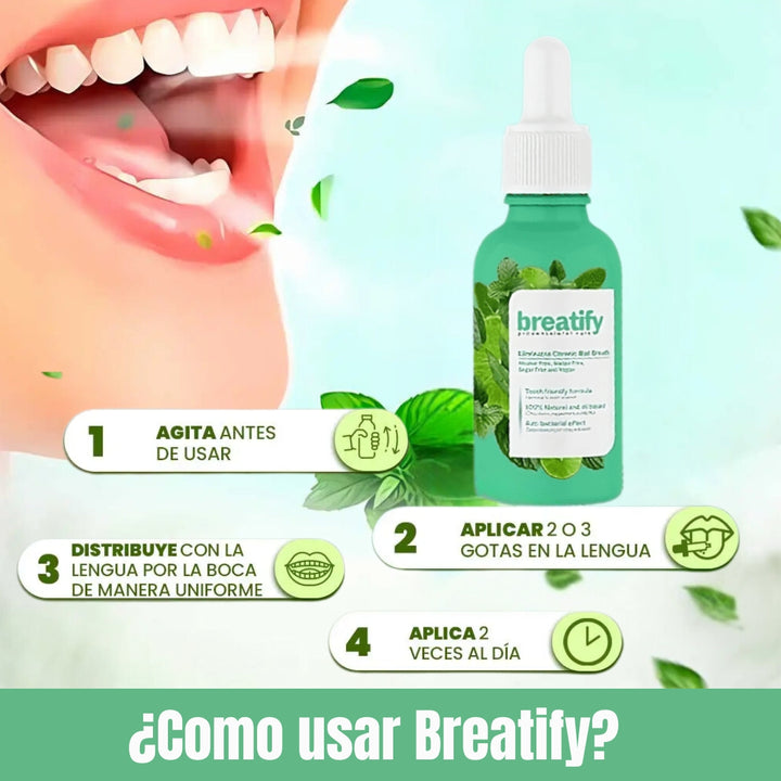 Breatify® Gotas para Eliminar el Mal Aliento – Homexpress