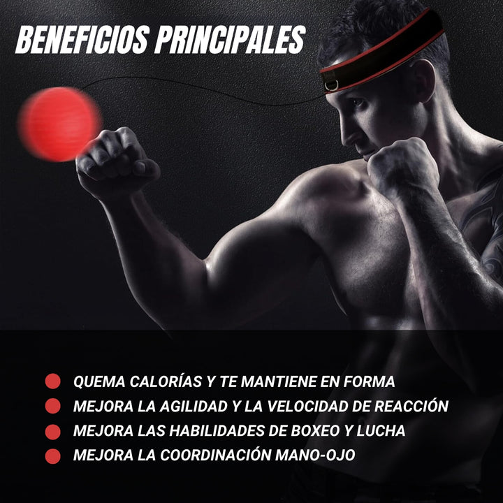 ReflexBall® Diadema de Boxeo + 2 Bolas Incluidas