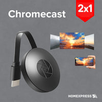 Chromecast® Duplicador de pantalla Full HD 2X1