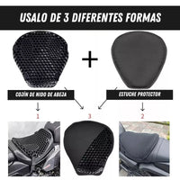 MotoCush® Cojín Premium Antideslizante para Moto