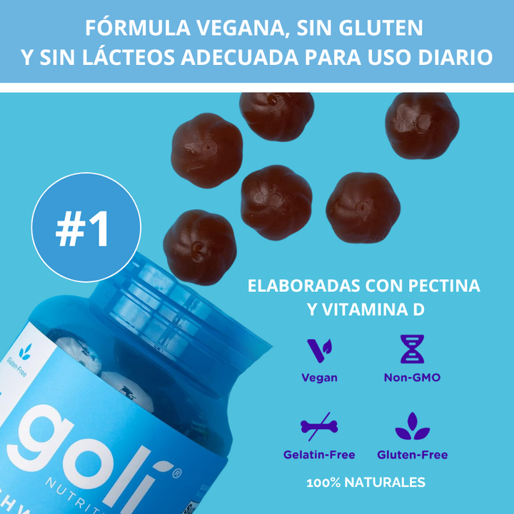 Goli® Gomitas de Ashwagandha con Vitamina D x 60 unidades