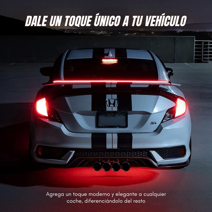 ShineX® Spoiler Universal Led en Fibra de Carbono