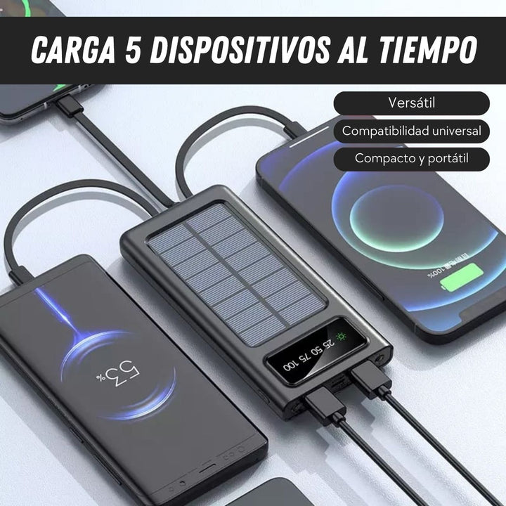 SunBoost® PowerBank de Carga Solar + Linterna