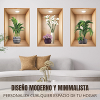 EcoArt® 3D Kit de 3 adhesivos decorativos