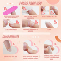 Fibelle® Set de 24 Uñas Press On Clásicas 2x1