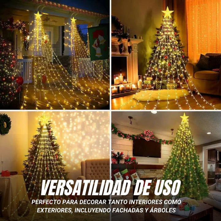 Starbell® Luces Led Efecto Cascada con Estrella