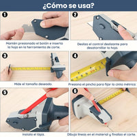 Cutrex® Cortador de Drywall con Cinta Métrica