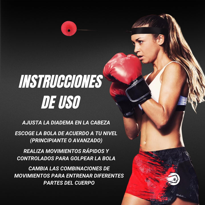 ReflexBall® Diadema de Boxeo + 2 Bolas Incluidas