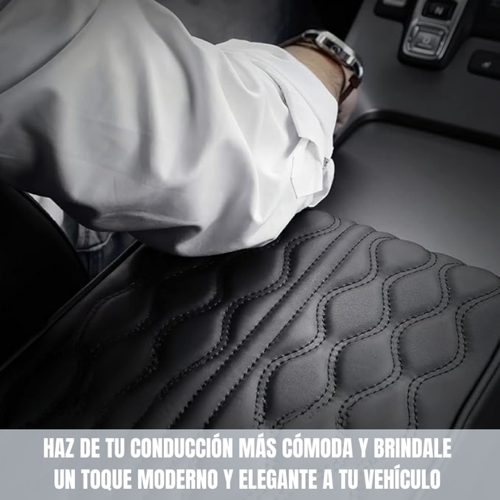 Comfort Drive® Reposabrazos en cuero con espuma viscoelástica