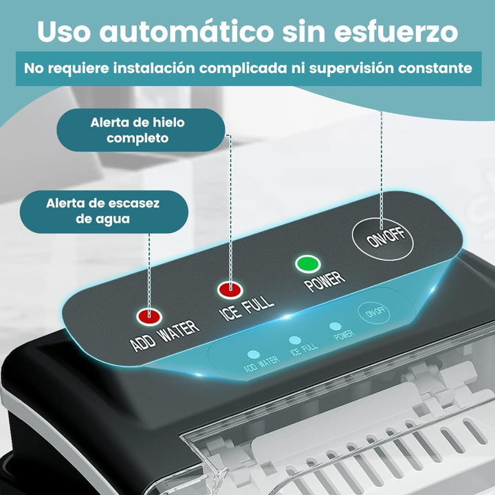 Icezy® Máquina de hacer Hielo Automática y Portátil
