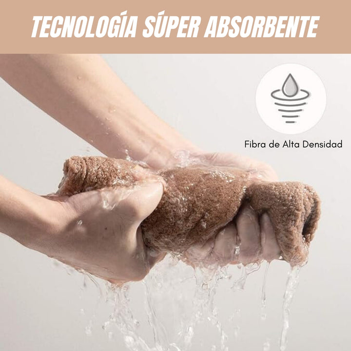 Turbie® Toallas en Microfibra Súper Absorbentes 3x1