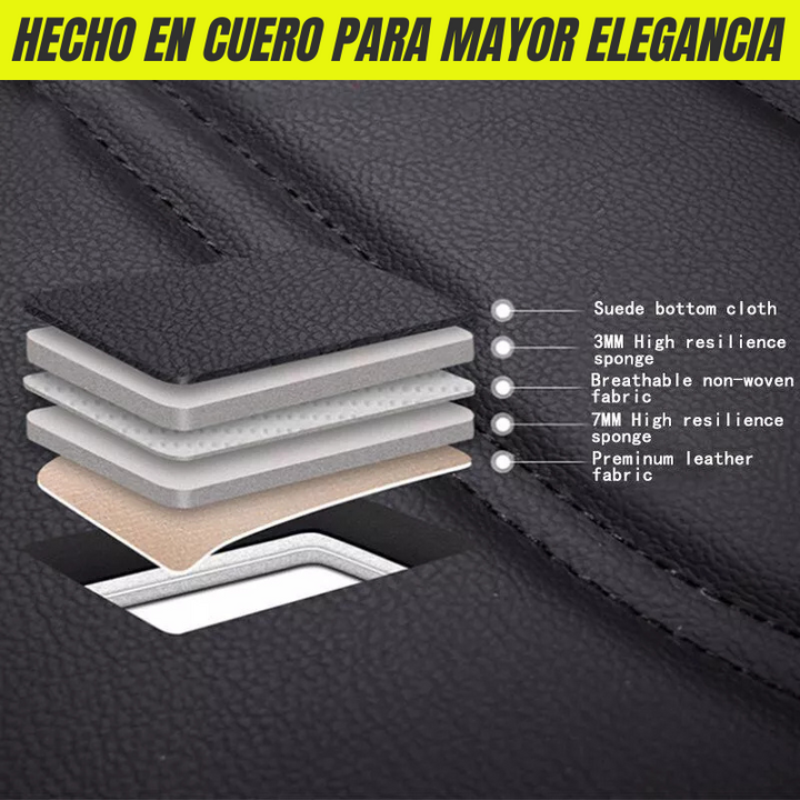 CoverX® Kit de Forros para Asientos de Auto en Cuero