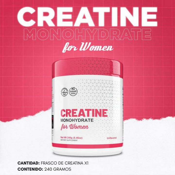 GlutePro® Monohidrato de Creatina para Mujeres