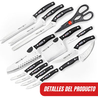 Procut® Set de Cuchillos Profesionales en Acero x13