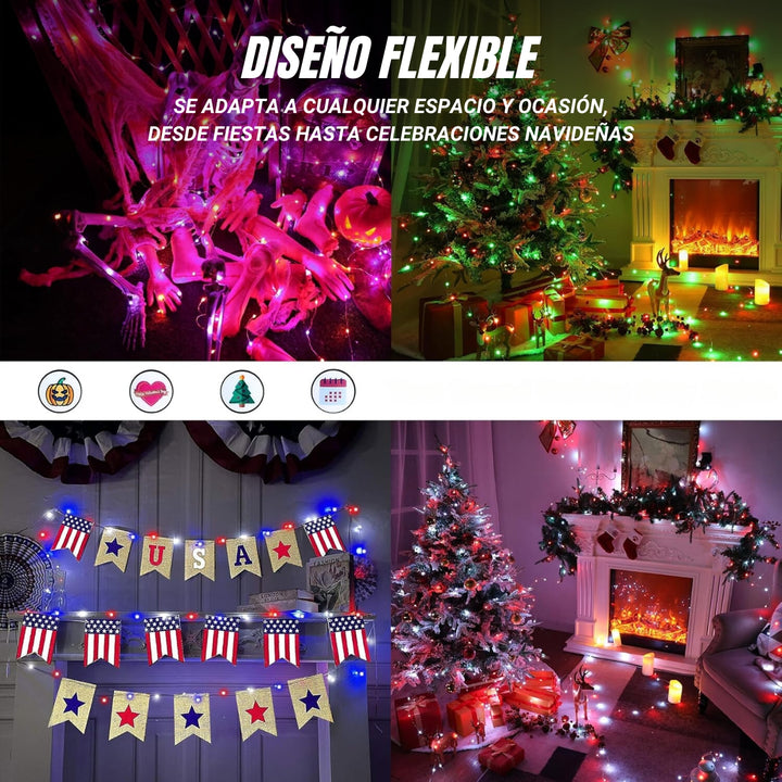 Sparkly® Luces de Navidad Bluetooth de 10 metros