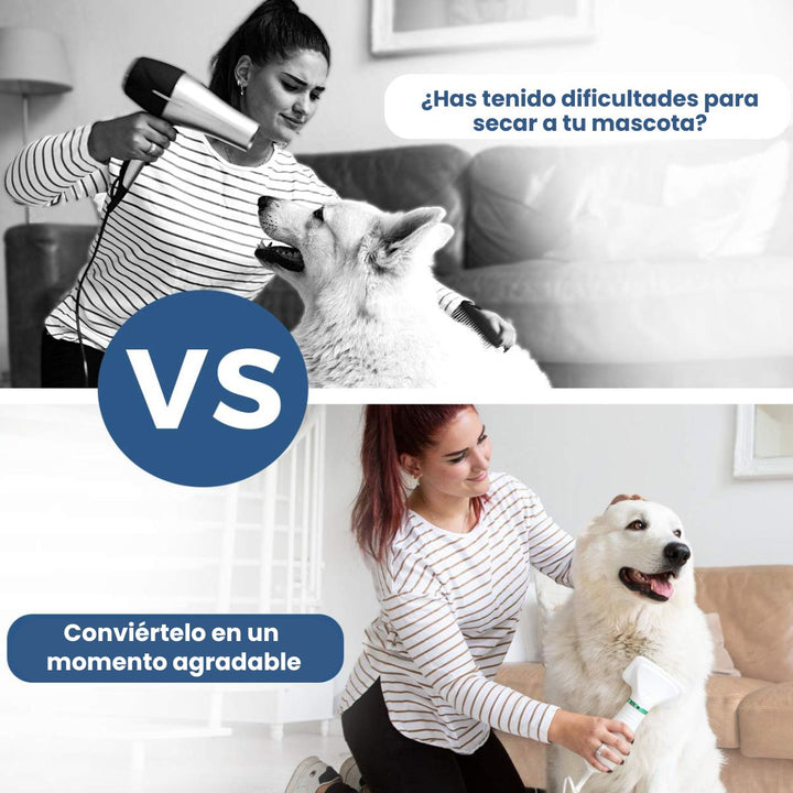 PetCare® Cepillo Secador Silencioso para Mascotas