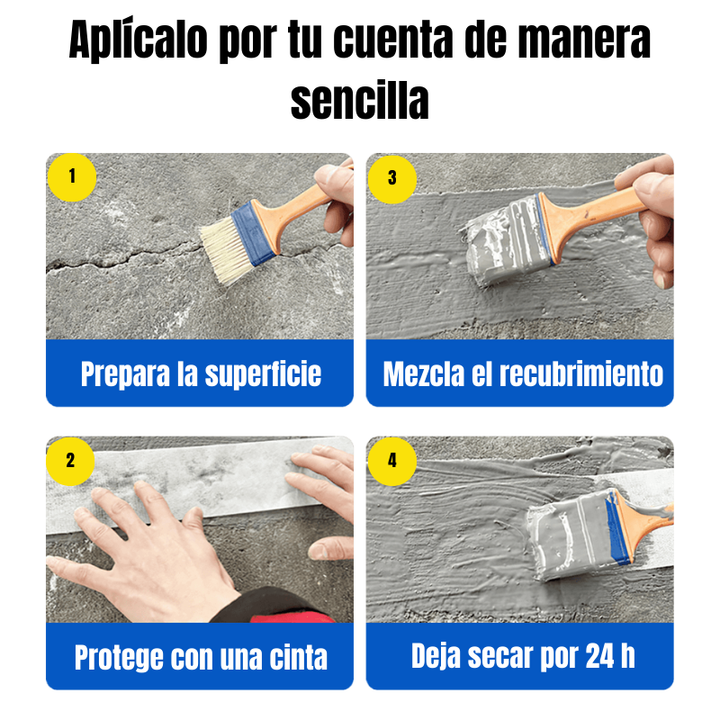 StonePaint™ Pintura de Sellado para Grietas y Filtraciones