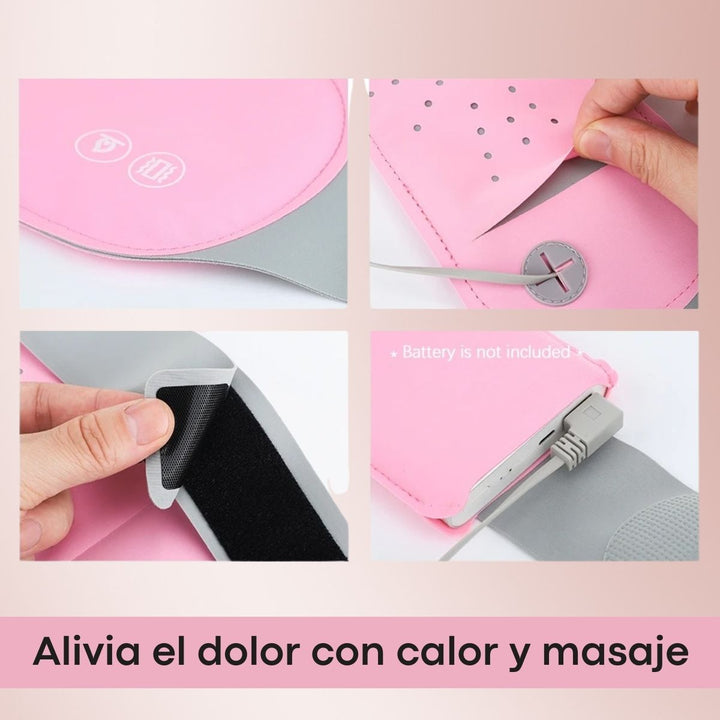 CozyCare® Cinturón Térmico: Alivia Cólicos con Calor y Masaje