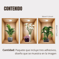 EcoArt® 3D Kit de 3 adhesivos decorativos