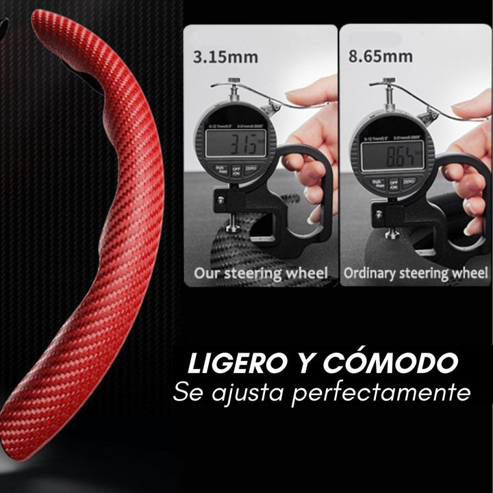 CarFiber® Protector de Ajuste Ergonomico para Volante