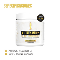 King Maker® Suplemento para Hombres 13 en 1 - 120 cápsulas