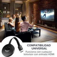 Chromecast® Duplicador de pantalla Full HD 2X1