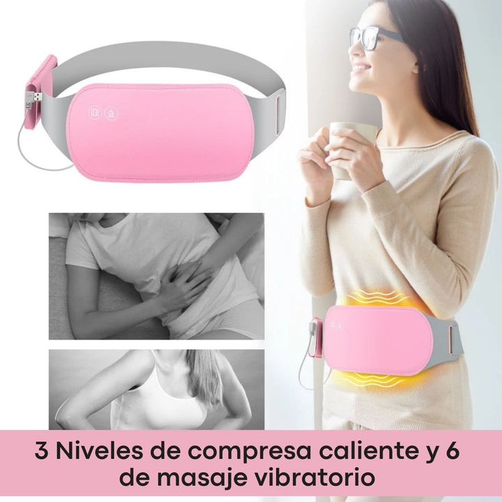 CozyCare® Cinturón Térmico: Alivia Cólicos con Calor y Masaje