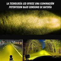 Luma® Exploradoras LED de 4 lupas para Moto 2x1