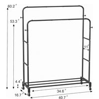 RollMax® Perchero Armable para Ropa de 2 Niveles