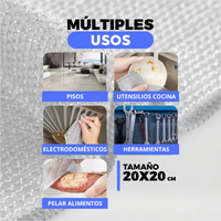 CleanFlex - Paños en acero inoxidable x 10 unidades