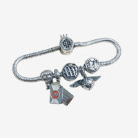 Aurora® Pulsera tipo Pandora + 5 Charms Gratis