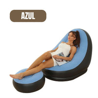 CozyFlex® Sillón Inflable de Terciopelo 2 en 1