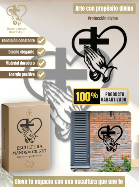Escultura manos de cristo 2.0