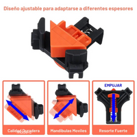 Fix90® Kit de Abrazaderas de Esquinas X4 Unidades