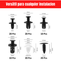 UltraGrip™ Kit de 152 Clips para Tapicería y Guardabarros