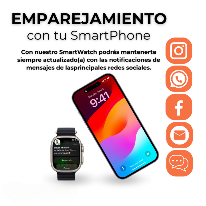 Smartwatch T55 Edición Limitada + Airpods + 2 Correas Gratis