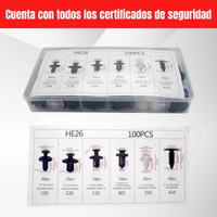 UltraGrip™ Kit de 152 Clips para Tapicería y Guardabarros