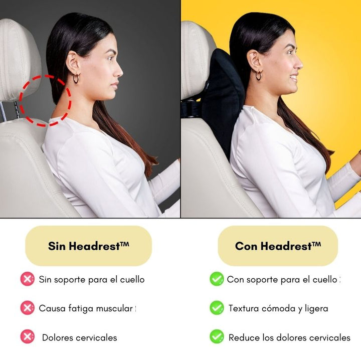 Headrest™ Reposacabezas 4D de Espuma con Memoria