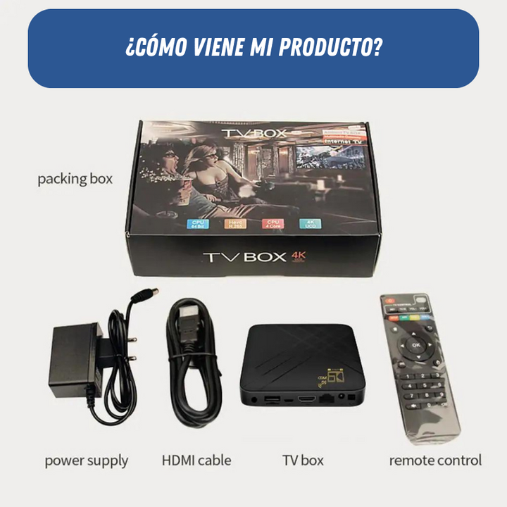 Tv Box D9™ +12.000 Canales Gratis de por Vida