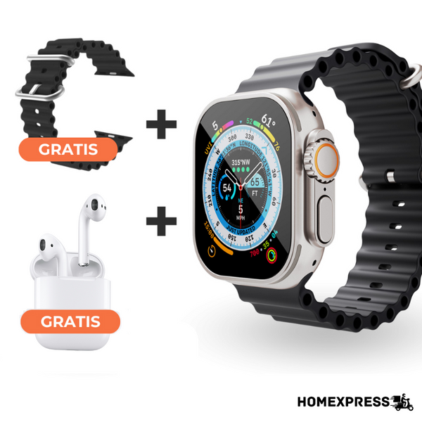 Smartwatch T55 Edición Limitada + Airpods + 2 Correas Gratis