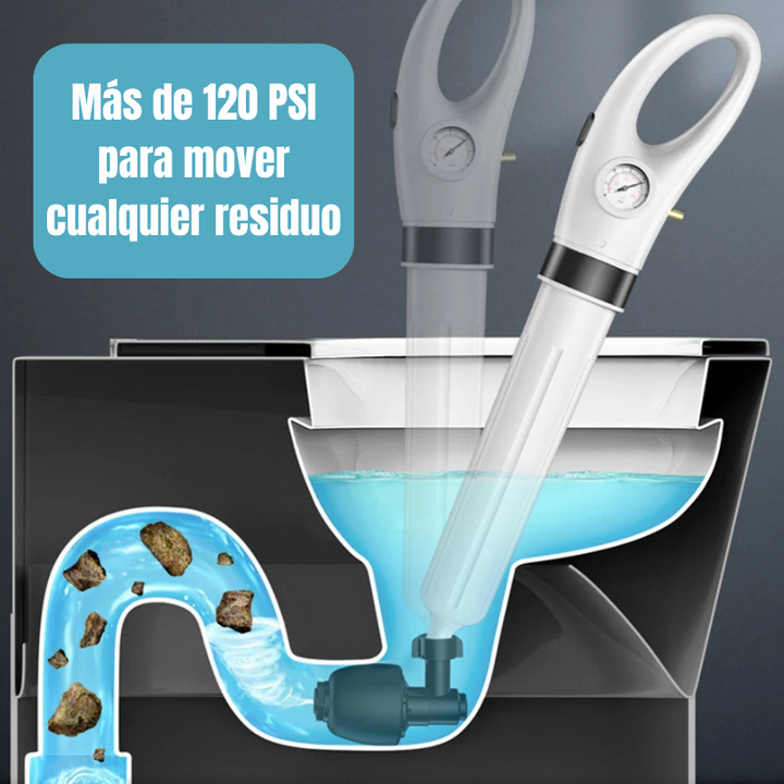 PowerFlush™ Destapador Neumático de Alta Presión