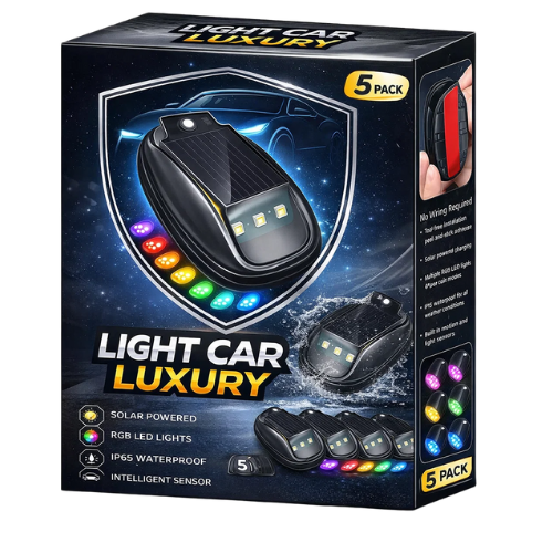 Kit luces RGB solares para auto x4 und
