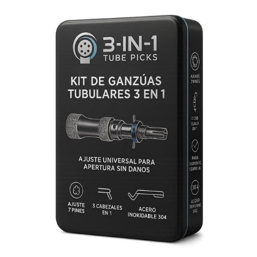 Kit De Ganzúas Tubulares 3 En 1