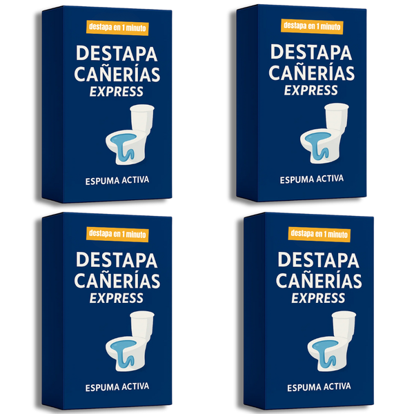Polvo Destapa Cañerías 4x1